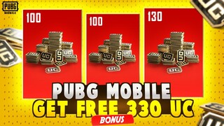 GET FREE BONUS 330 UC IN PUBG MOBILE | NEW FREE BONUS UC EVENT PUBG MOBILE BLACK FRIDAY REBATE