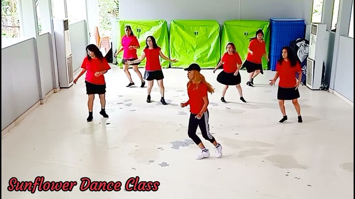 Scary Line Dance||Demo by Tayuka Karamoy & Sunflower Dance Class