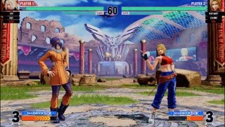 KOF15　拳皇vs拳皇　アッシュの３５HIT８割コンボ　ゲージのあるアッシュはヤバイ