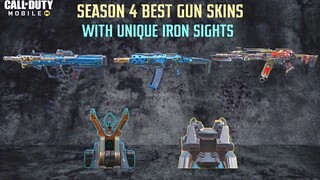 SEASON 4 *BEST* GUN SKINS | BEST "IRON SIGHTS"