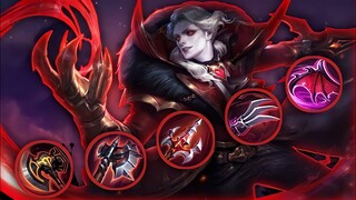 ALUCARD RED BUILD + 100% LIFESTEAL  = UNLI LIFESTEAL | MLBB