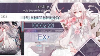 Bản ghi điểm của 【Arcaea】 Testify Beyond 12 (hoàn thành, giá trị lý thuyết)