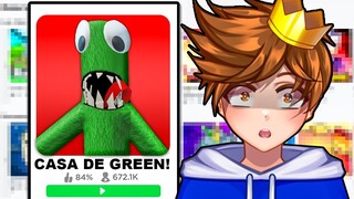 ENTRO A LA CASA DE GREEN de RAINBOW FRIENDS ¿CAPITULO 2? 😱🤣 - Roblox YoSoyLoki