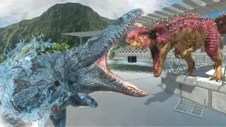 Carnotaurus disney vs Jurassic world ! - Animal Revolt Battle Simulator