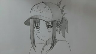 TUTORIAL CARA MENGGAMBAR ANIME CEWEK MEMAKAI TOPI