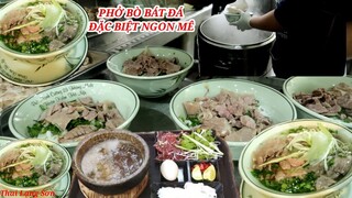 MÊ QUÁ BÁT PHỞ BÒ BÁT ĐÁ ĐẶC BIỆT RẤT NGON 1 BÁT NO CẢ NGÀY I Thai Lạng Sơn