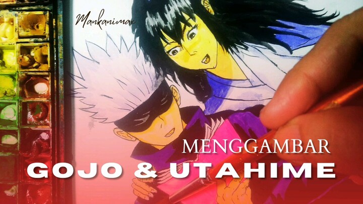 Menggambar Gojo & Utahime