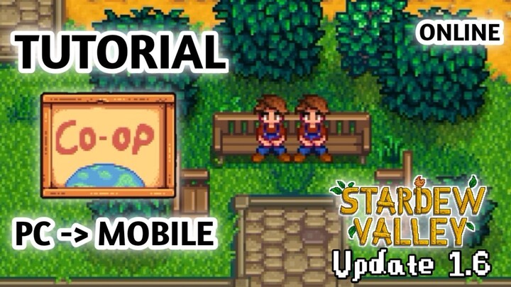 Tutorial Multiplayer Co-op ONLINE Stardew Valley Android / Mobile Update 1.6