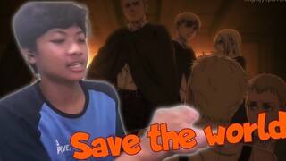 Saatnya selamatkan dunia - attack on titan season 4 episode 24 reaction indonesia