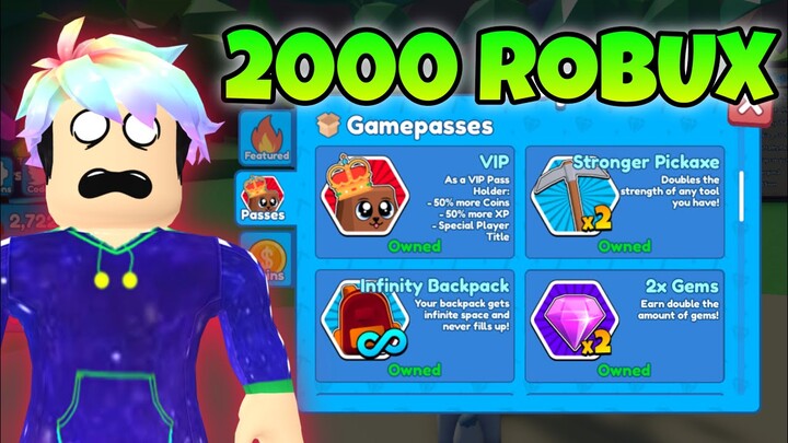 AKU HABISIN 2000 ROBUX BUAT TAMATIN MINING SIMULATOR 2 !! - Roblox Indonesia