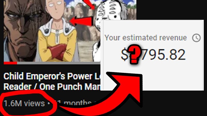 How Much Money does an Anime Video with Over 1 MILLION views make?