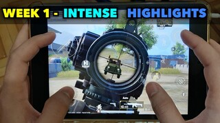 Week 1 INTENSE Highlights | Four Finger Claw | PUBG MOBILE - IPAD MINI 5