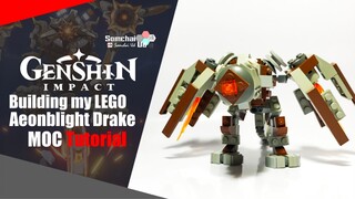 LEGO Genshin Impact Aeonblight Drake MOC Tutorial | Somchai Ud