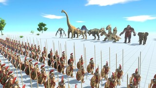 50 Spartans vs Every Faction - Animal Revolt Battle Simulator