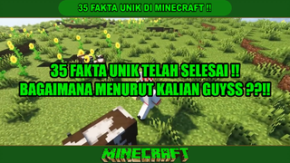 35 FAKTA UNIK DI MINECRAFT GUYSS (SELESAI)❓❓❗❗