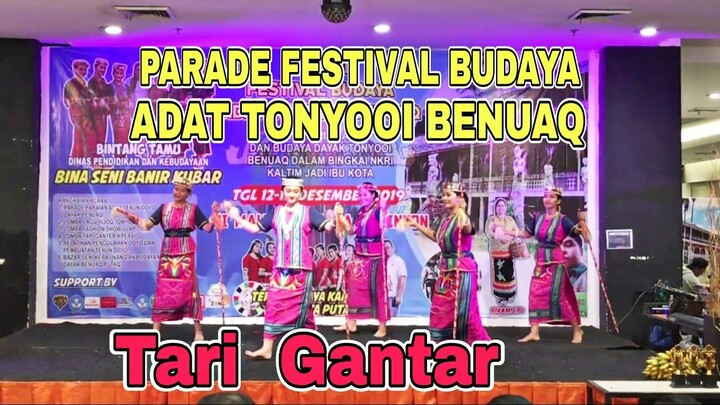Tari Gantar Dayak Tunjung Benuaq | Putri Putri Dayak Menari | Parade Festival Adat Tonyooi Benuaq