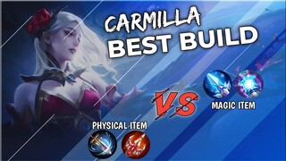 START USING THIS BUILD? CARMILLA BEST BUILD | MOBILE LEGENDS