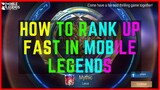 HOW TO RANK UP FASTER IN MOBILE LEGENDS | HOW TO REACH MYTHICAL GLORY IN MOBILE LEGENDS (SEASON 22)