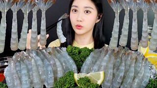 [ONHWA] 生虾 咀嚼音!🦐 生海鲜