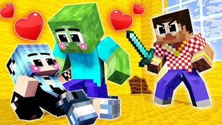 Monster School: Good Baby Zombie and Bad Herobrine love Wolf Girl - Sad Story - Minecraft Animation