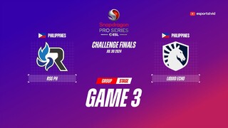 RSG Philippines vs Team Liquid PH GAME 3 SPS Season 5 Challenge Finals | TLPH VS RSG ESPORTSTV