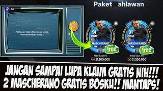 GAS KITA KLAIM HARI INI! AKHIRNYA 2 MASCHERANO GRATIS DARI EVENT HEROES EA SPORT FC MOBILE INDONESIA