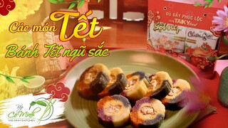 Cách gói Bánh Tét ngũ sắc ngày Tết - Vietnamese Cylindrical sticky rice cake | Bếp Cô Minh Tập 208