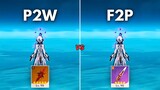 How Much is the Difference?? F2P vs P2P Arlechino!! [ Genshin Impact ]
