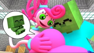 Monster Academy Episode 1612丨Ibu berkaki panjang memiliki kehidupan bayi yang menyedihkan丨Animasi waktu bermain Minecraft Poppy 2