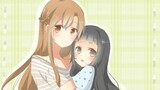 The baby girl was confessed, and Asuna's reaction to it was...