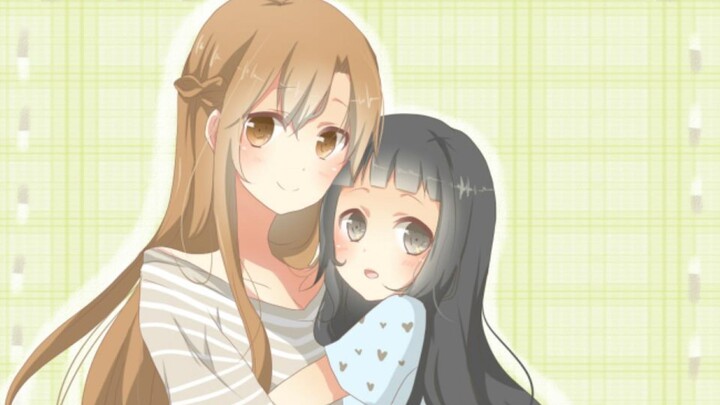 The baby girl was confessed, and Asuna's reaction to it was...