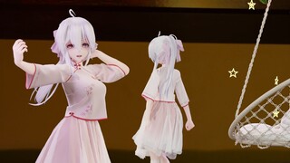 【MMD/Fabric】Watch the weak-voiced girl dance to Send to the Moon♥