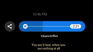 When you say nothing at all (cover with lyrics) - Joy Castellion