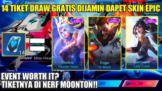 AMBIL 14 TIKET DRAW GRATIS EVENT ASPIRANT!! 10X DRAW DIJAMIN DAPET SKIN EPIC | APAKAH WORTH IT?