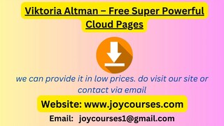 Viktoria Altman – Free Super Powerful Cloud Pages