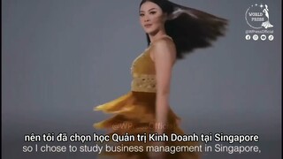 Vietsub Á hậu Kim Duyên nói tiếng Anh tự giới thiệu tại Miss Universe 2021