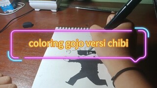 coloring gojo versi chibi || jujutsu kaisen
