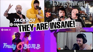 AnTILT reacts to FRUITY B.O.M.B, ONII-CHAN & JACKPOT GBB21 TAG TEAM WILDCARDS !! | STREAM clips