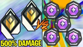 2 Radiants with 500% Damage Buff VS 5 Diamonds!