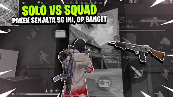 SOLO VS SQUAD DI EARLY GAME PAKEK SENJATA INI!! OP BANGET CUY🔥