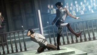 Levi: Eren, kalau kamu berhenti sekarang, aku bisa menendang pantatmu dan melepaskanmu.