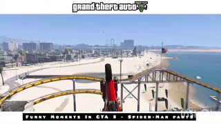 Funny Moments In GTA 5 - Spider-Man part3