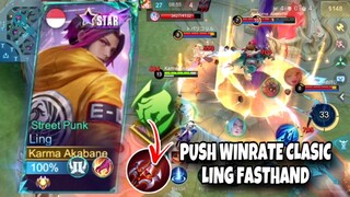 Push win rate clasic ling fasthand