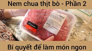 Bí quyết để làm món Nem chua thịt bò #2