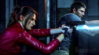 Chris & Claire Redfield fight the Horde in prison | Resident Evil: Death Island | CLIP