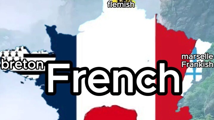 French language map