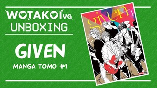GIVEN MANGA TOMO #1 | WOTAKOIvg UNBOXING