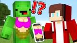 JJ Pranked Mikey by PHOTO CAMERA in Minecraft - Maizen