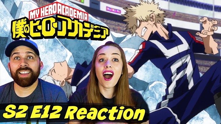 My Hero Academia [English Dub] S2 E12 "Todoroki vs. Bakugo" REACTION & REVIEW! 2x12