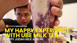 This is my first time to taste an ube milk tea. It made me super happy.